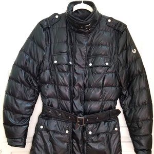 Belstaff Belted Down Puffy Jacket – Black